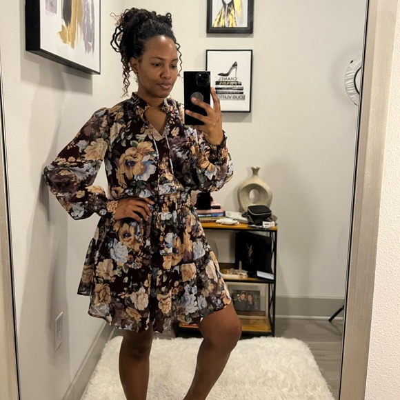 Halogen Floral Dress Nordstrom - Picture 3 of 6